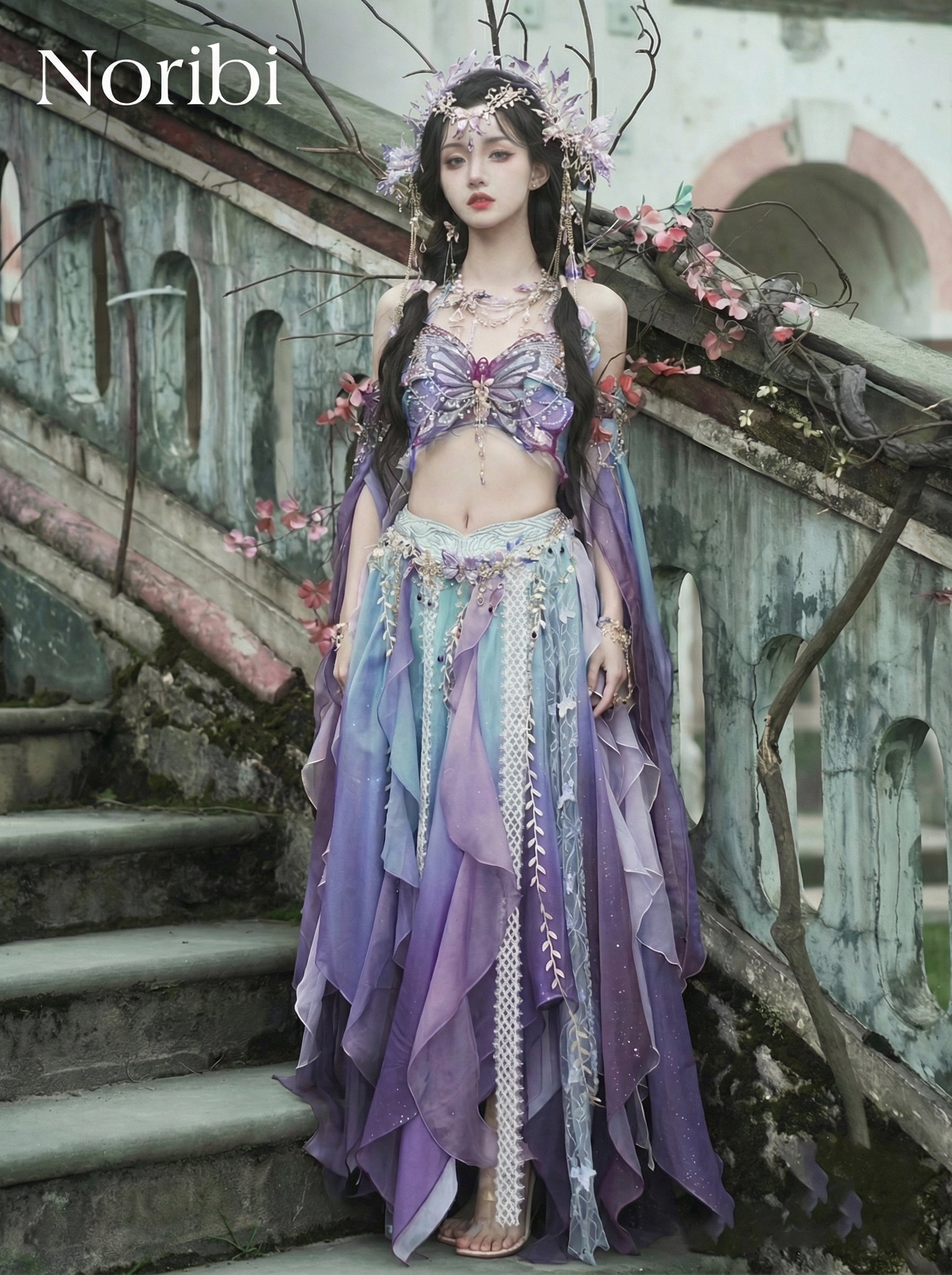 Pastel Fairy Dress, Elf Costume, Fantasy Cosplay Outfit