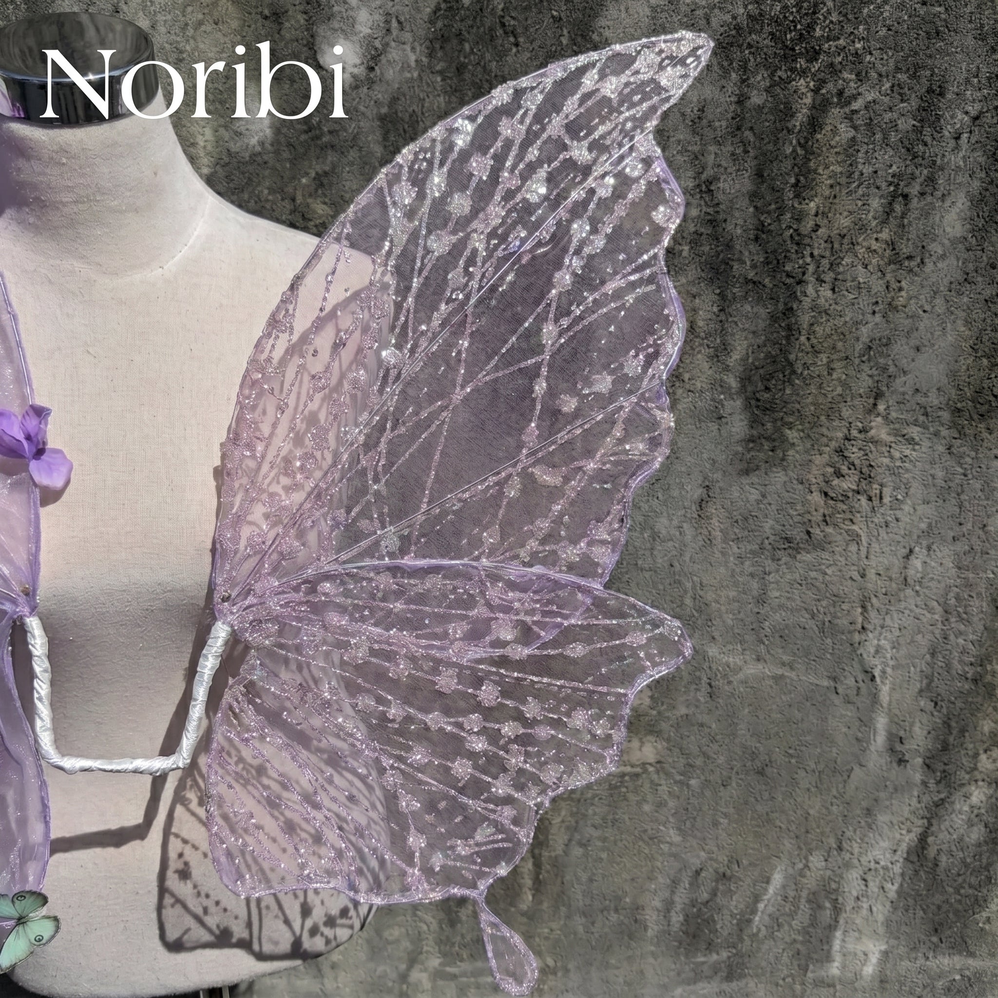 Purple Floral Fairy Wings Butterfly Cosplay Costume Accessory