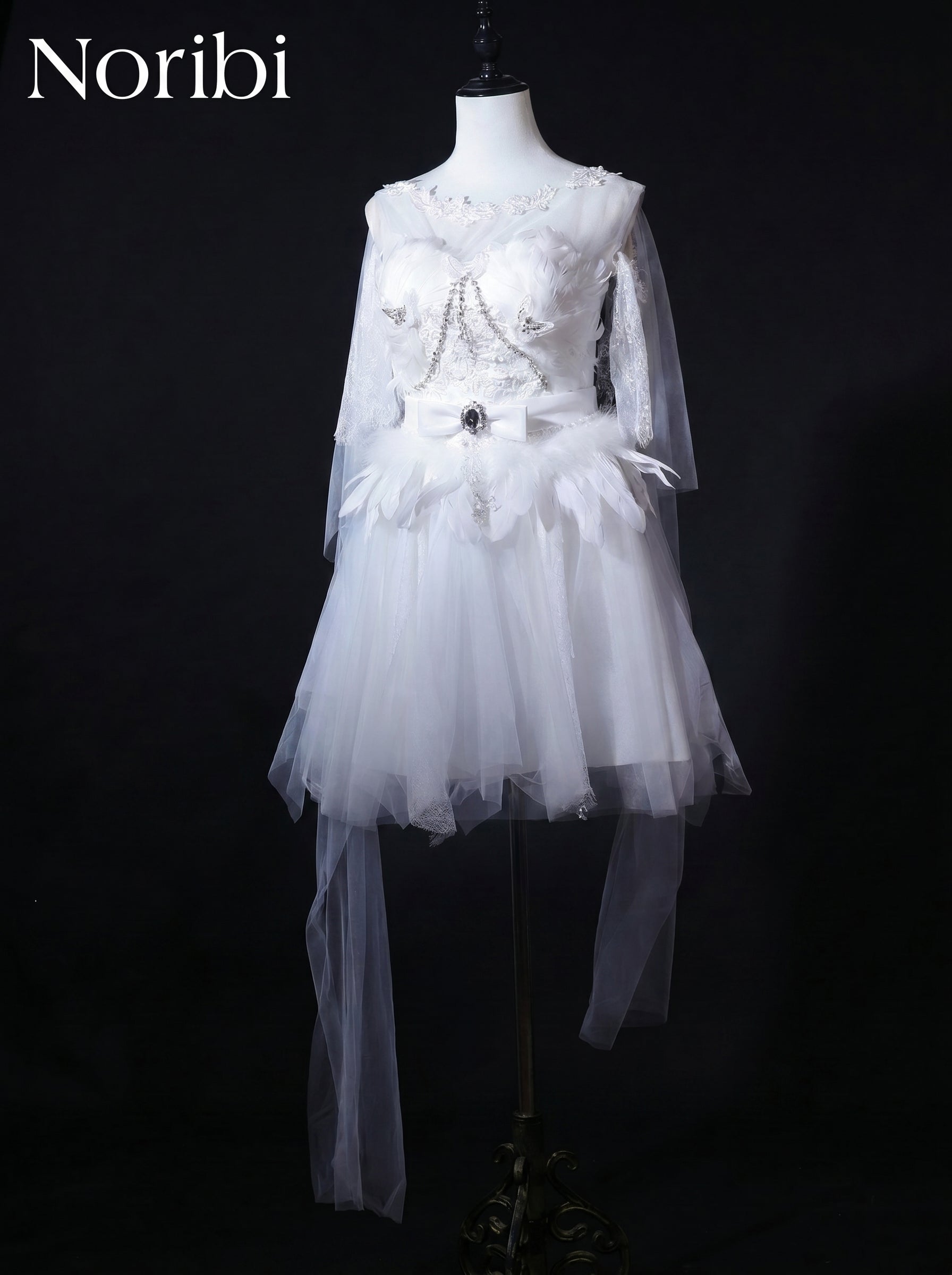 White Fairy Tulle Dress, Ethereal Lace Fantasy Costume, Bridal