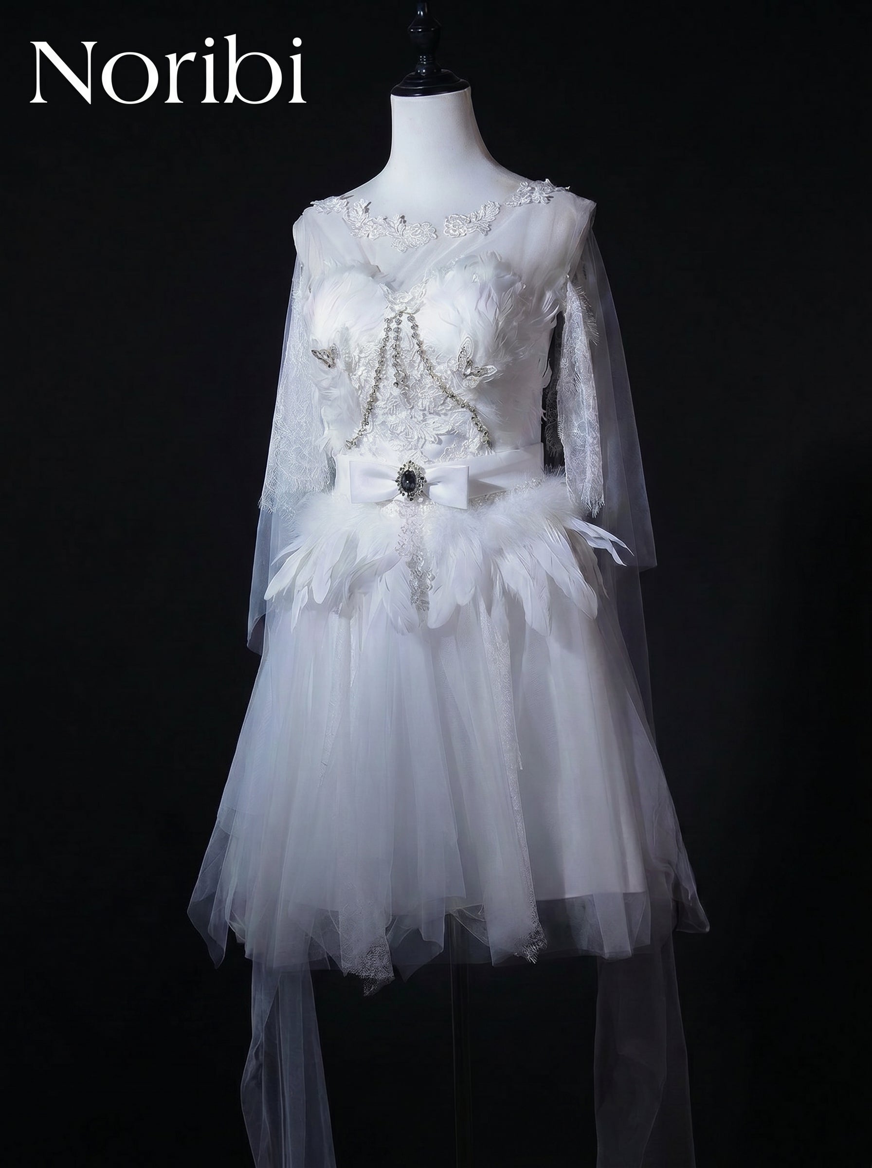White Fairy Tulle Dress, Ethereal Lace Fantasy Costume, Bridal