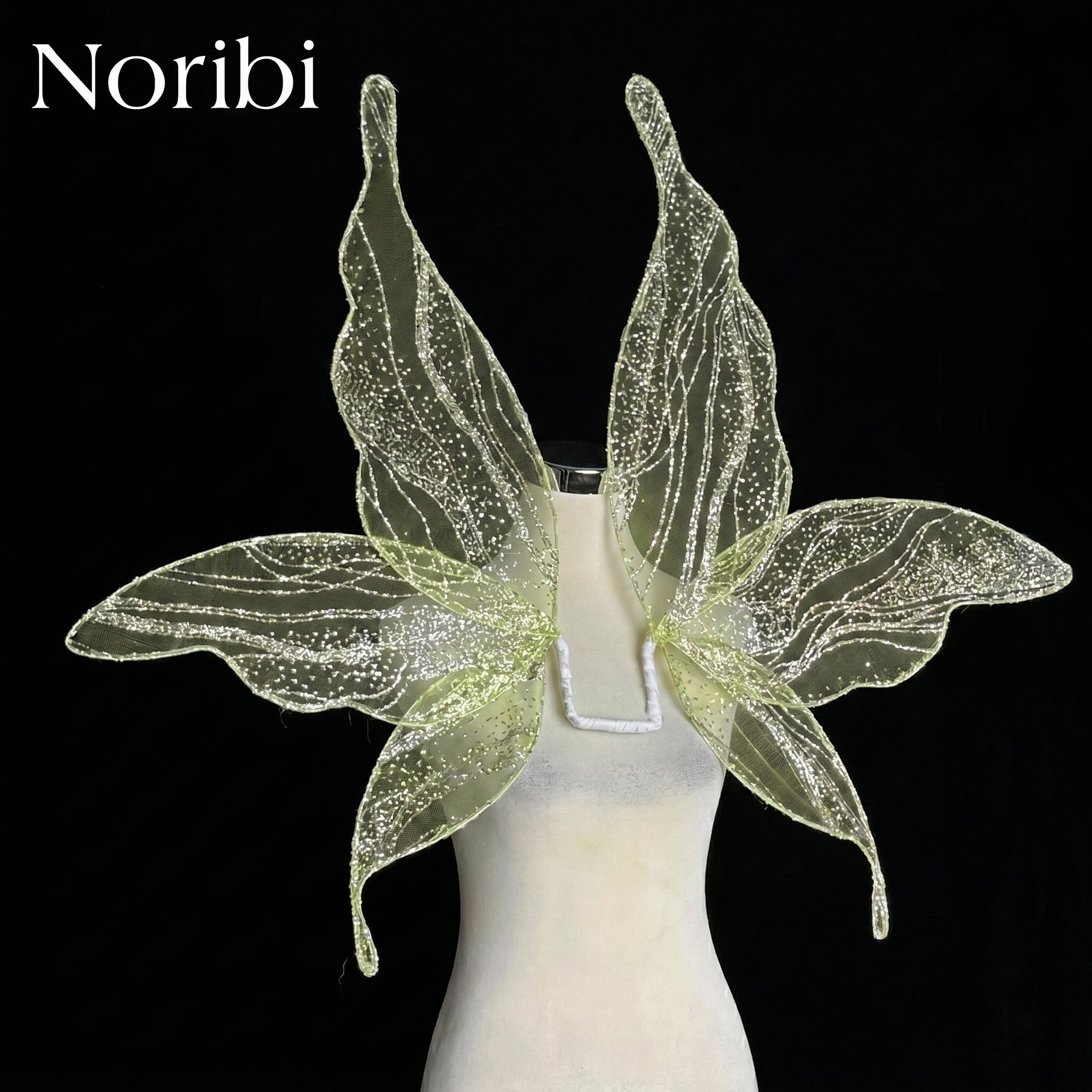 Green Fairy Wings, Glitter Butterfly Wings, Fairy Cosplay Prop