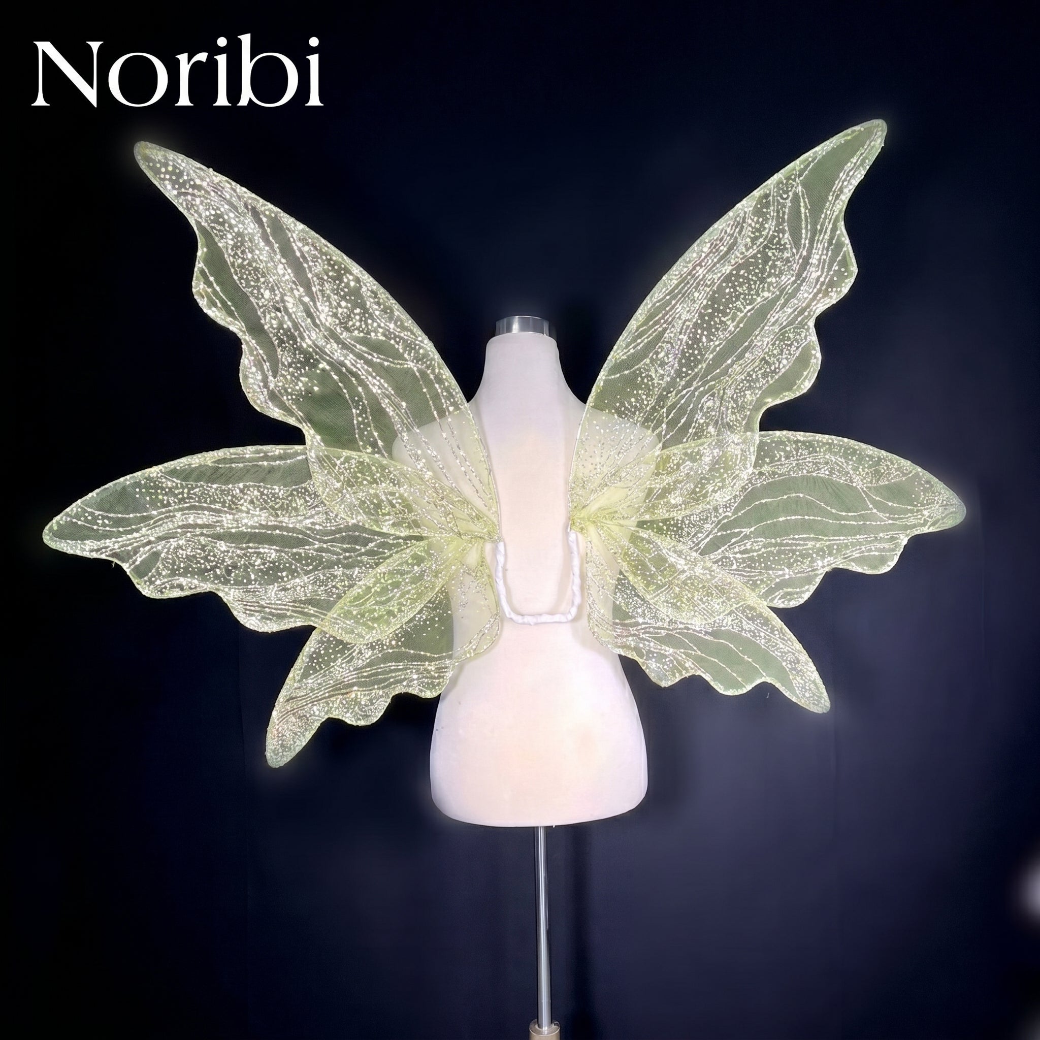 Green Fairy Wings, Glitter Butterfly Wings, Fairy Cosplay Prop