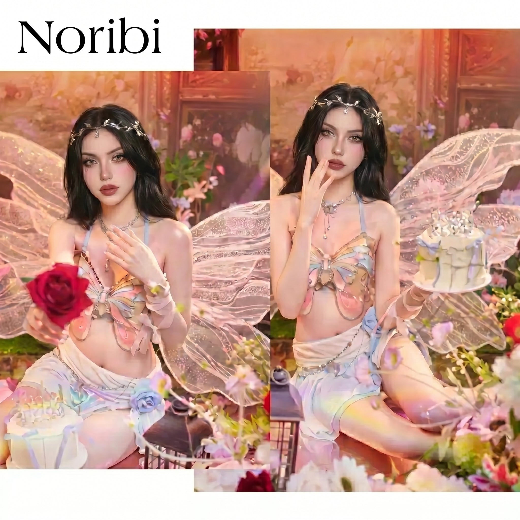 Black Fairy Dress with Wings, Gothic Fairy Costume, Fairycore