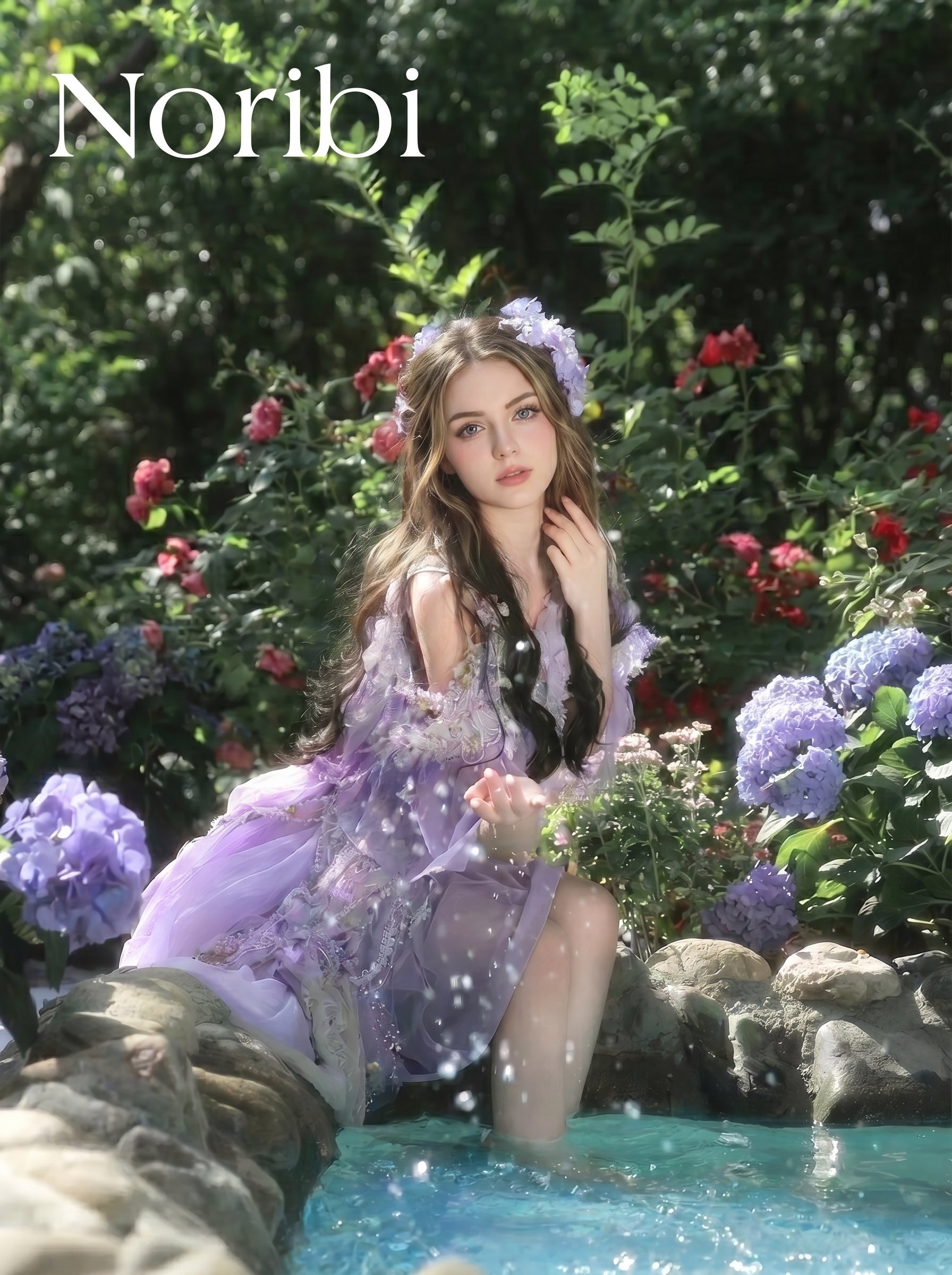 Lavender Fairy Dress with Wings, Ethereal Tulle Fairycore Outfit