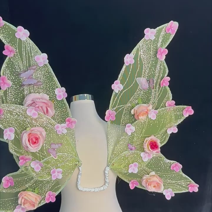 Floral Fairy Wings, Butterfly Fairy Wings, Fairycore Costume